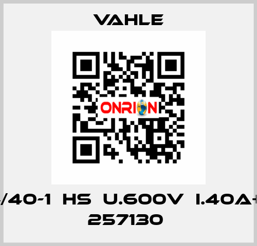 SKN  4/40-1  HS  U.600V  I.40A+s-nr:  257130  Vahle