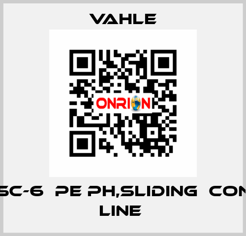 U10/25C-6  PE PH,Sliding  contact line  Vahle