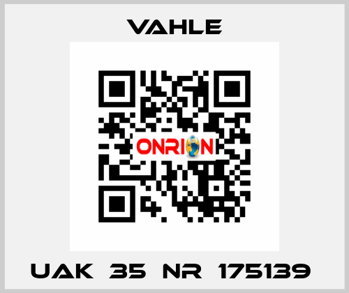 UAK  35  NR：175139  Vahle