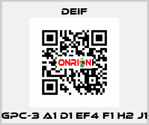 GPC-3 A1 D1 EF4 F1 H2 J1 Deif