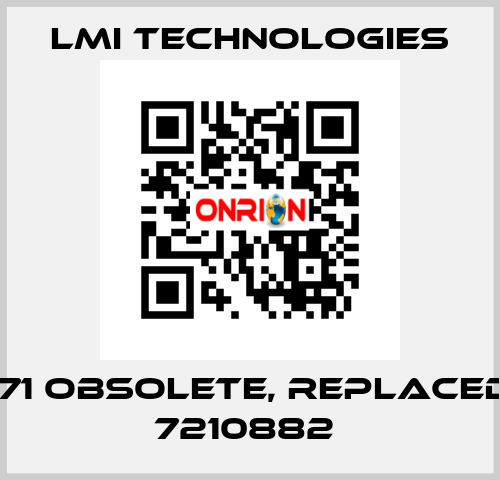 30771 obsolete, replaced by 7210882  Lmi Technologies