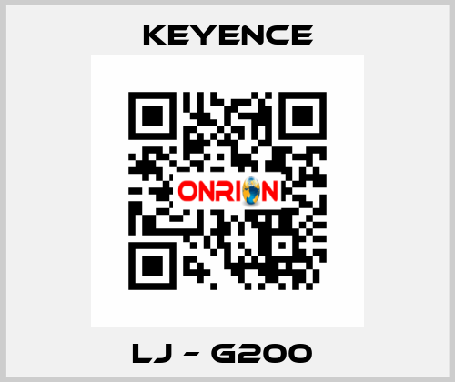 LJ – G200  Keyence