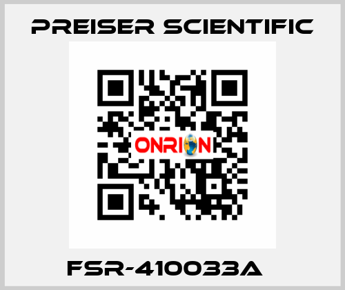 FSR-410033A   Preiser Scientific