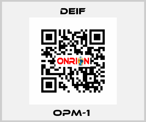 OPM-1  Deif