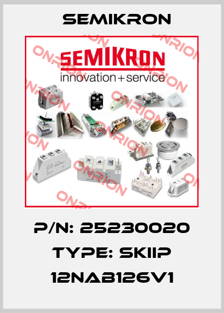 P/N: 25230020 Type: SKiiP 12NAB126V1 Semikron