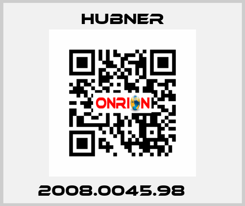 2008.0045.98     HUBNER