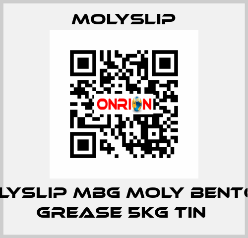 Molyslip MBG Moly Bentone Grease 5Kg Tin  Molyslip