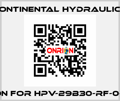 piston for HPV-29B30-RF-0-2R-B  Continental Hydraulics