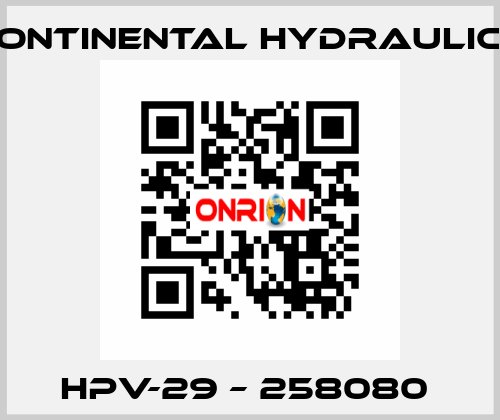 HPV-29 – 258080  Continental Hydraulics