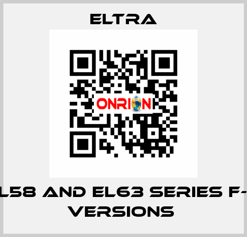 EL58 AND EL63 SERIES F-G VERSIONS  Eltra