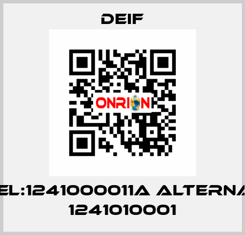 Model:1241000011A alternative 1241010001 Deif