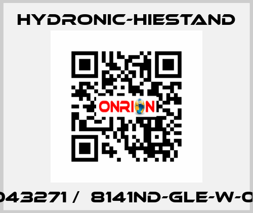 043271 /  8141ND-GLE-W-01 HYDRONIC-HIESTAND