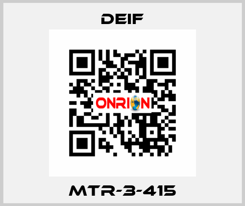 MTR-3-415 Deif