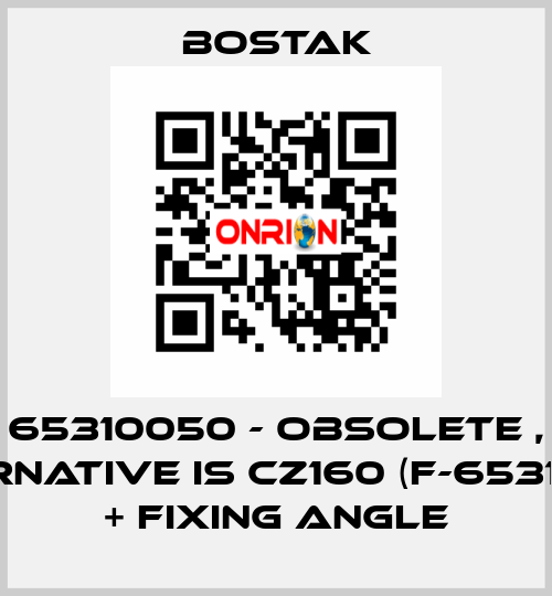 65310050 - obsolete , alternative is CZ160 (F-65310021)) + fixing angle Bostak