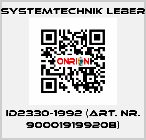 ID2330-1992 (art. nr. 900019199208) Systemtechnik LEBER