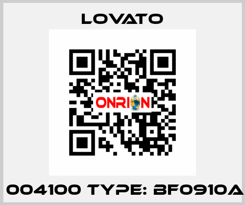 P/N: 004100 Type: BF0910A230 Lovato