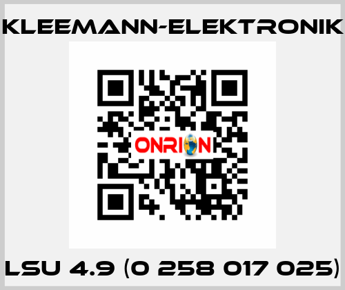 LSU 4.9 (0 258 017 025) Kleemann-Elektronik