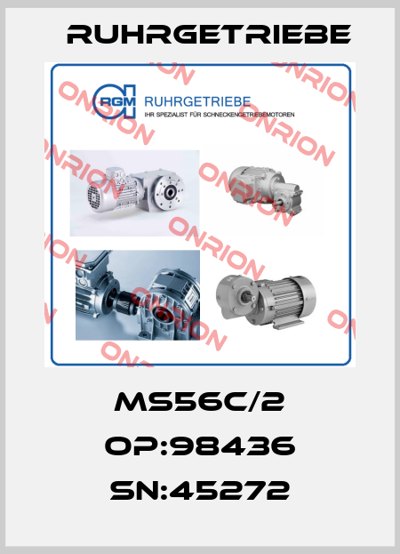 MS56C/2 OP:98436 SN:45272 Ruhrgetriebe