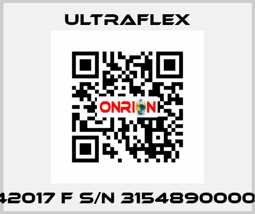 P/N 42017 F S/N 3154890000002  Ultraflex