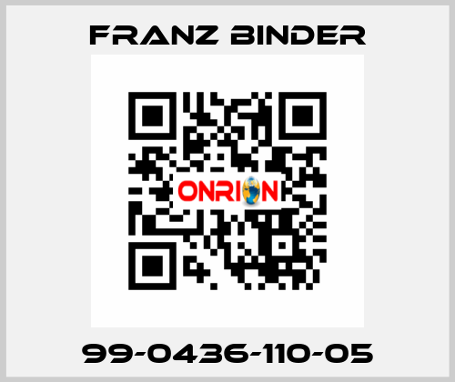 99-0436-110-05 FRANZ BINDER