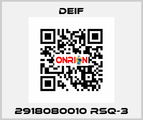 2918080010 RSQ-3 Deif