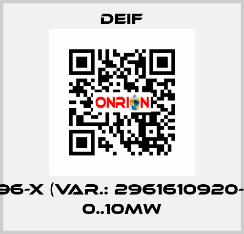 WQ96-x (Var.: 2961610920-01) - 0..10MW Deif