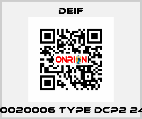 1240020006 Type DCP2 2440 Deif