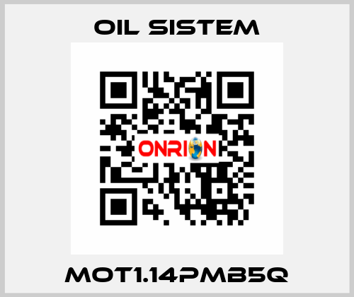 MOT1.14PMB5Q Oil Sistem