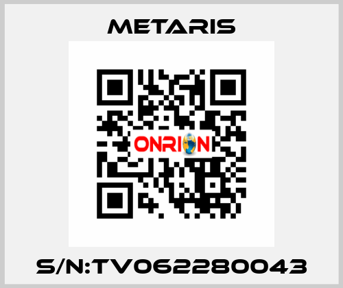 S/N:TV062280043 Metaris