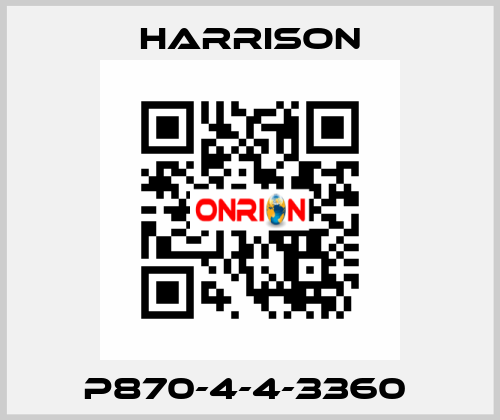 P870-4-4-3360  Harrison