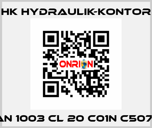 P1 AAN 1003 CL 20 C01N C5074907 HK HYDRAULIK-KONTOR