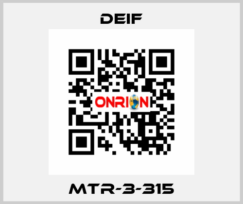 MTR-3-315 Deif