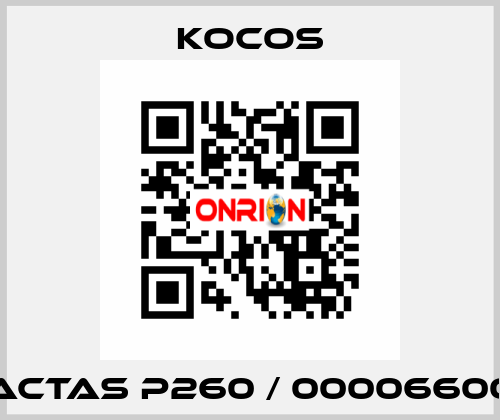 ACTAS P260 / 00006600 KoCoS