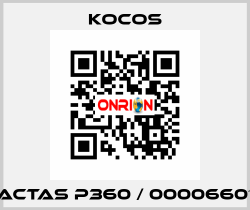 ACTAS P360 / 00006601 KoCoS