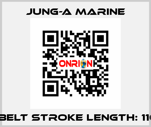 V-belt stroke length: 1100 JUNG-A MARINE