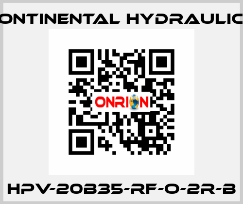 HPV-20B35-RF-O-2R-B Continental Hydraulics