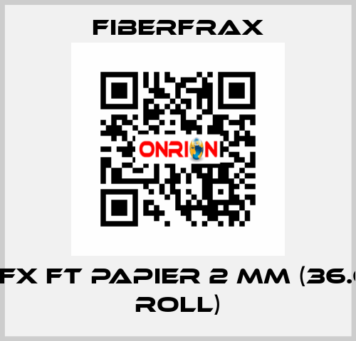 CA FFX FT PAPIER 2 MM (36.6 m2 roll) Fiberfrax