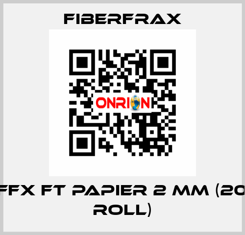 CA FFX FT PAPIER 2 MM (20 m2 roll) Fiberfrax