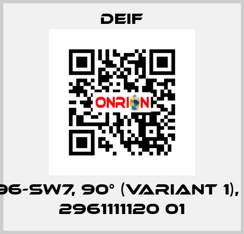 EQ96-sw7, 90° (Variant 1), PN: 2961111120 01 Deif