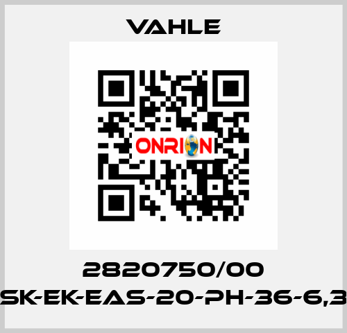 2820750/00 SK-EK-EAS-20-PH-36-6,3 Vahle