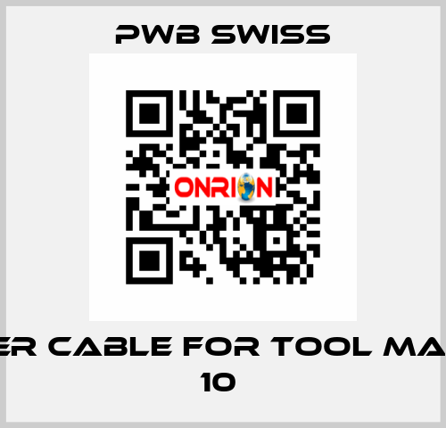 POWER CABLE FOR TOOL MASTER 10  PWB Swiss