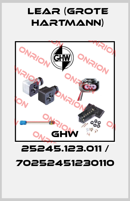 GHW 25245.123.011 / 70252451230110 Lear (Grote Hartmann)