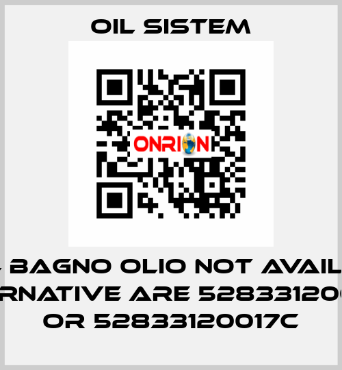 90 04 BAGNO OLIO not available, alternative are 52833120099B or 52833120017C Oil Sistem