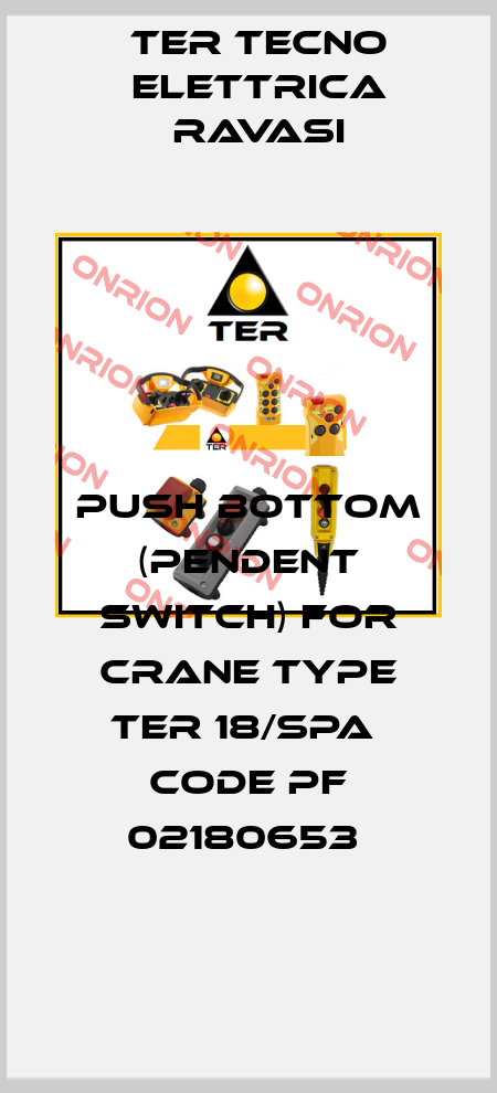 PUSH BOTTOM (PENDENT SWITCH) FOR CRANE TYPE TER 18/SPA  CODE PF 02180653  Ter Tecno Elettrica Ravasi