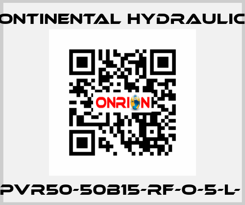 PVR50-50B15-RF-O-5-L-  Continental Hydraulics