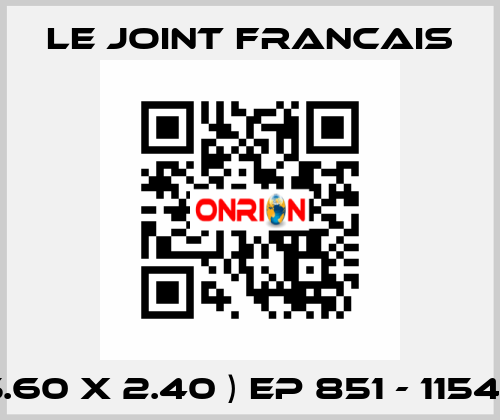 ( 15.60 X 2.40 ) EP 851 - 115408 LE JOINT FRANCAIS