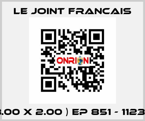 ( 13.00 X 2.00 ) EP 851 - 112308 LE JOINT FRANCAIS