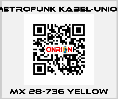 MX 28-736 yellow METROFUNK KABEL-UNION