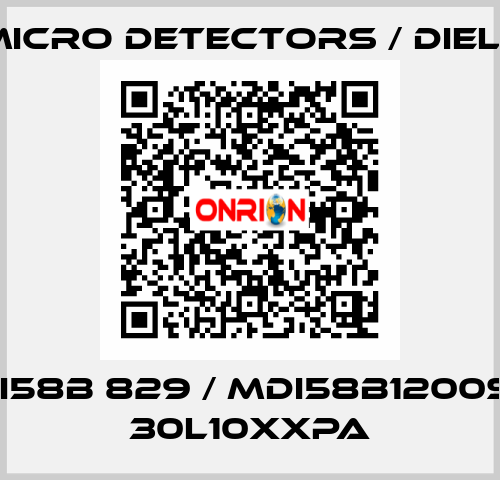 MDI58B 829 / MDI58B1200S5 / 30L10XXPA
 Micro Detectors / Diell