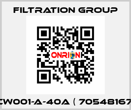 CW001-A-40A ( 70548167) Filtration Group